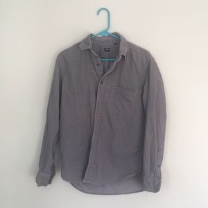 Uniqlo grey corduroy button down